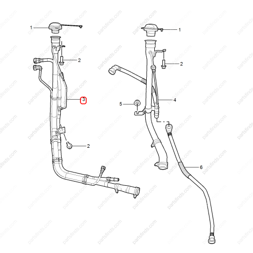 MG Fuel filling pipe OEM 10882117 FOR  MG HS