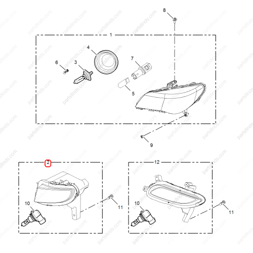 MG Fog lamp OEM 50018851 FOR  MG350