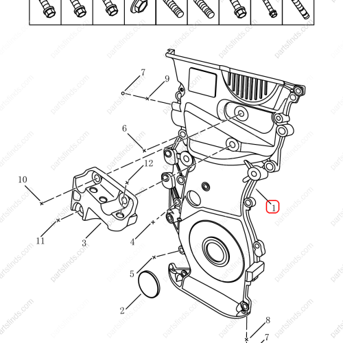 GEELY Engine Timing Chain Cover Plate OEM 1048002700 / 1016055197 FOR  Emgrand GT