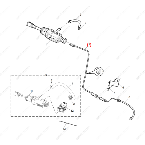 MG Clutch oil pipe OEM 10358362 FOR  RX5 MG GS