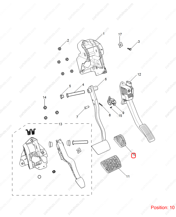 MG Brake pedal rubber pad OEM 10005342 FOR MG6