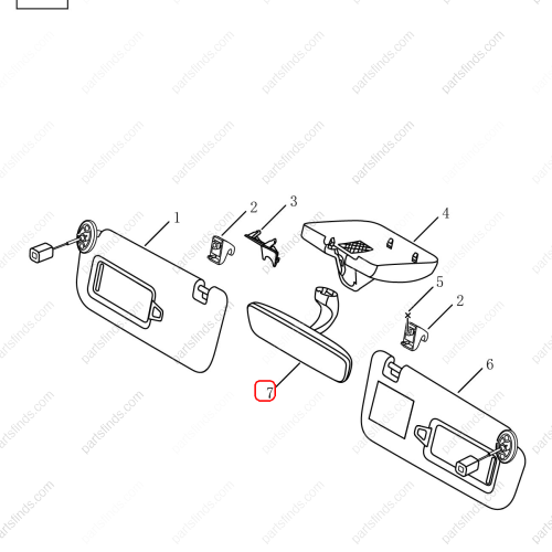 GEELY Interior mirror OEM 6015022700742 / 6600073075742 FOR  Coolray