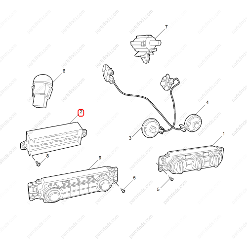 MG Air conditioning control unit OEM 10280511 FOR  MG ZS