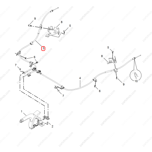 MG Parking Brake Cable OEM 10262248 FOR  MG350