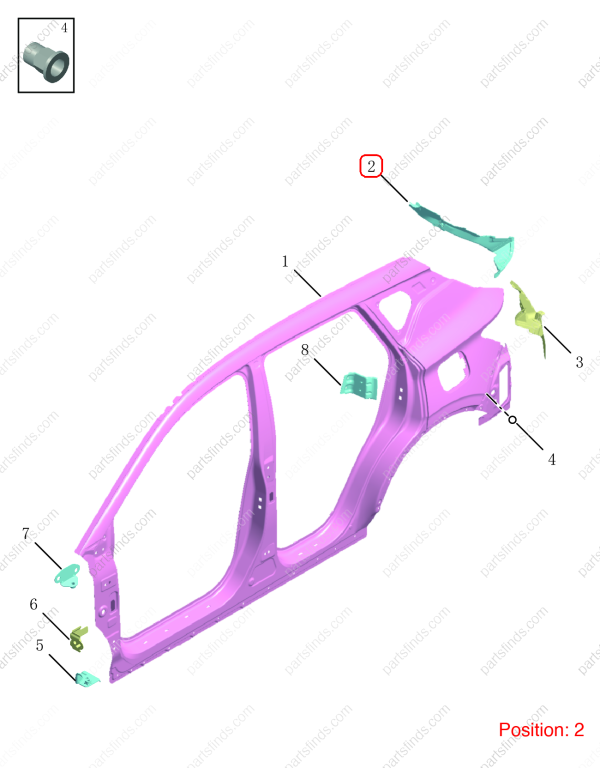 GEELY Tailgate water channel OEM 5038058300C15 / 6600157070C15 FOR Coolray