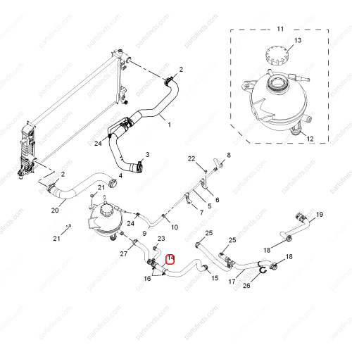 MG Overflow Hose OEM 10220360 FOR  RX5 MG GS