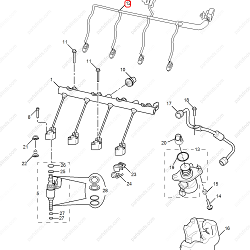 MG Fuel injector wiring harness OEM 10483305 FOR  MG6 MG HS RX5