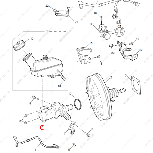 MG Brake master cylinder OEM 10228888 FOR  MG6 MG5