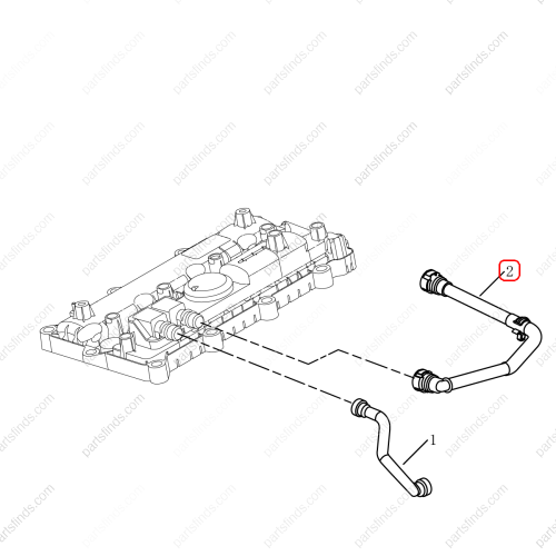 GEELY Ventilation duct OEM 2032058400 / 8889585257 FOR  OKAVANGO