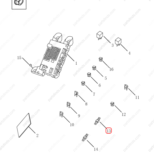 GEELY Fuses OEM 7075003200 / 1067030091 FOR  Emgrand GT