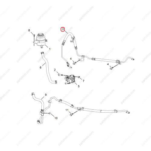 MG Power Steering Pressure Hose OEM 10086560 FOR  MG350 MG5