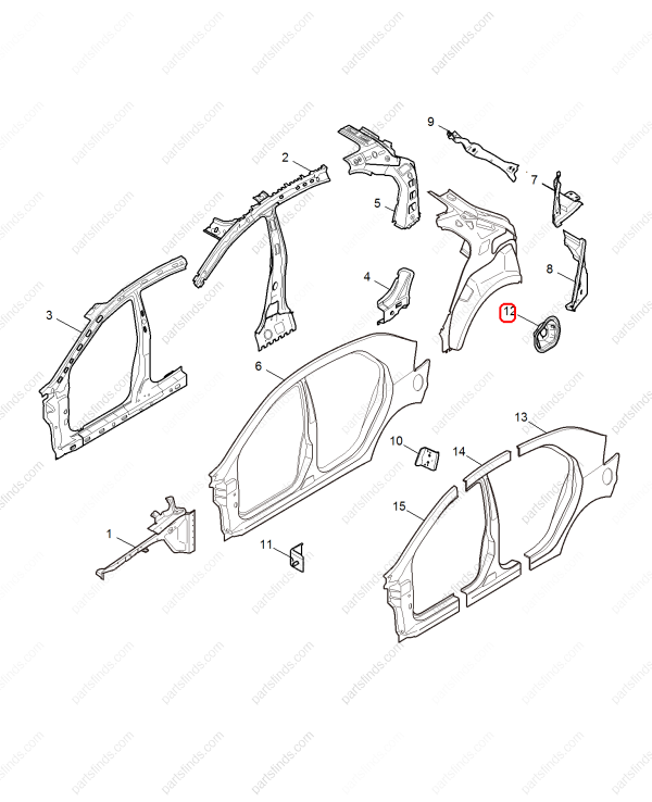 MG Fuel tank cap base OEM 10290275 FOR MG5