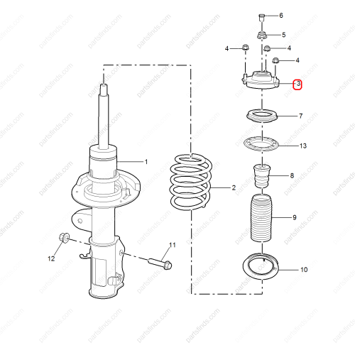 MG Shock Absorber Top Mount OEM 10833026 FOR  MG ZS MG6 RX5