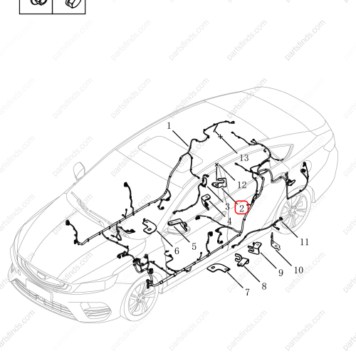 GEELY ABS sensor bracket OEM 7035020900 / 1014028587 FOR  Binrui