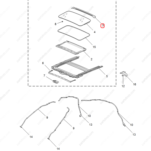 MG Drain trough trim panel OEM 10288500 FOR  MG6 MG5