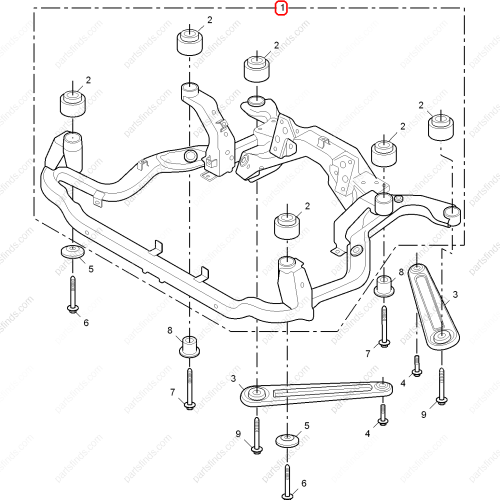 MG Front axle OEM 10004887 FOR  MG550 MG6