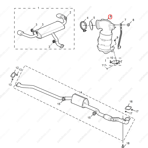 MG Three-way catalytic converter OEM 10786833 FOR  MG HS MG GT