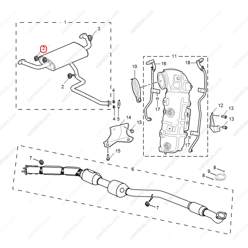 MG Exhaust pipe hanger OEM 10519892 FOR  MG HS