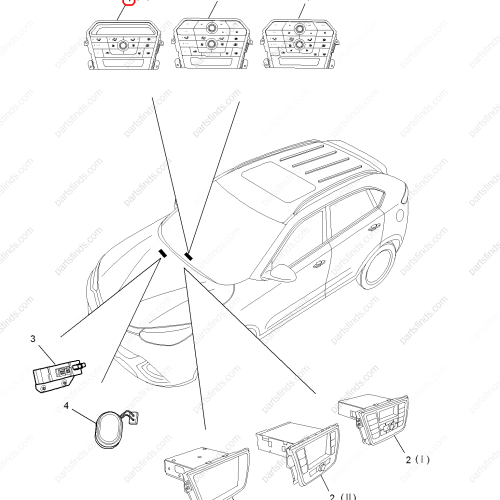 MG Air conditioning control panel OEM 10260834 FOR  MG GS