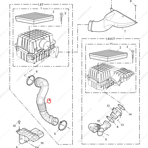 MG Air Intake Hose OEM 30000030 FOR  MG550 MG6