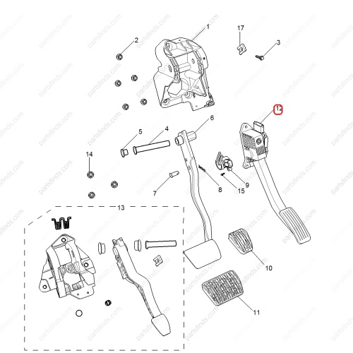 MG Throttle pedal OEM 10159834 FOR  MG6