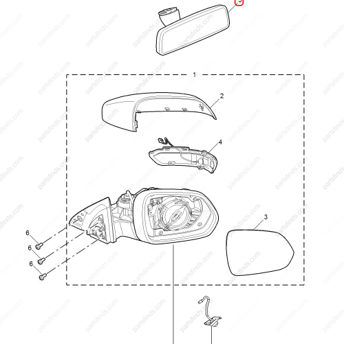 MG Interior mirror OEM 10601010 FOR  MG ZS