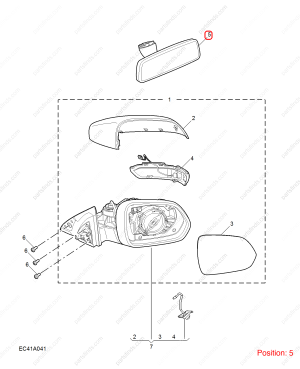 MG Interior mirror OEM 10601010 FOR MG ZS