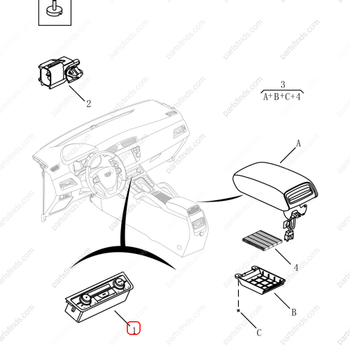 GEELY Air conditioning control panel OEM 8025038400894 / 8889816395894 FOR  Emgrand X7 Sport