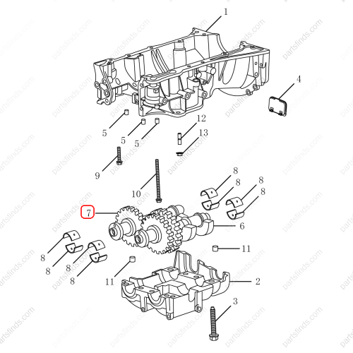 GEELY Engine balance shaft OEM 1042002100 / 1016052649 FOR  Emgrand GT