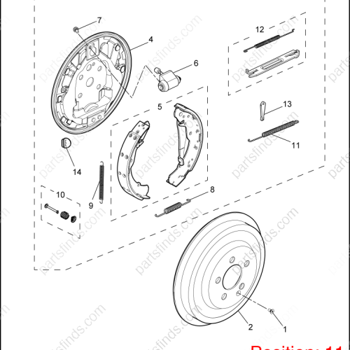 MG Brake pad springs OEM 10139717 FOR  MG350