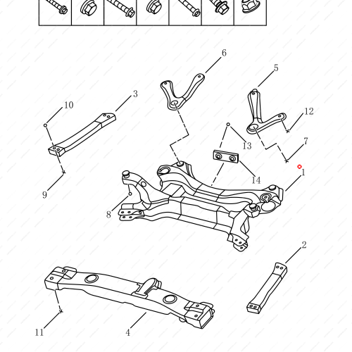 GEELY Front axle OEM 4010002200 / 1014024806 FOR  Emgrand X7 Sport