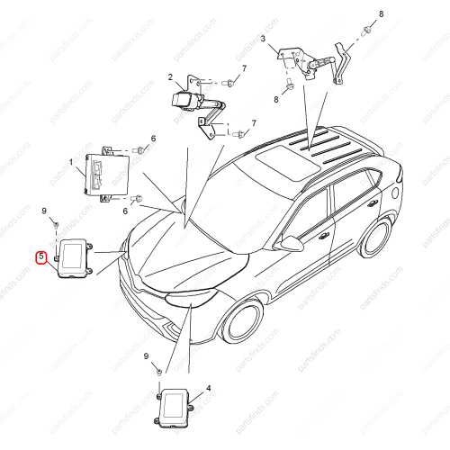 MG Front headlight adjustment control unit OEM 10098632 FOR  MG GS