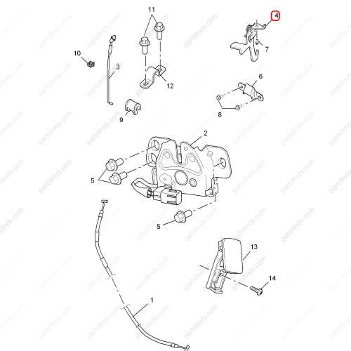 MG Cover lock OEM 10106933 FOR  MG GS