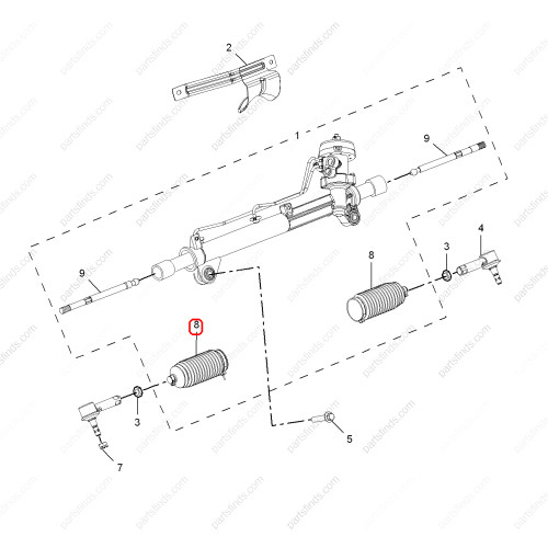 MG Steering Gear Rack Boot OEM 10045281 FOR  MG350 MG5