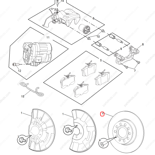 MG Brake disc OEM 10146234 FOR  MG6 MG5