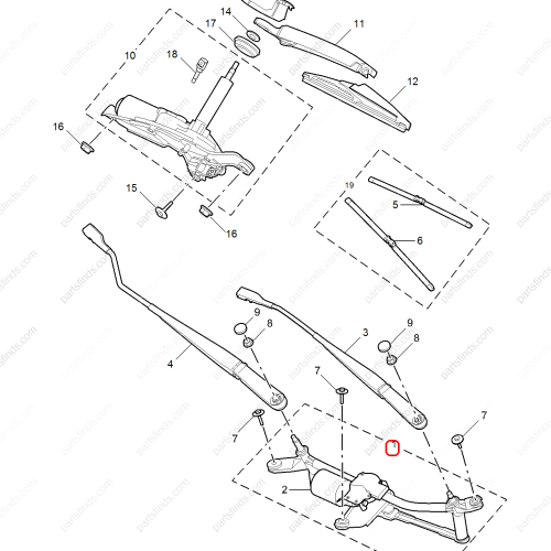 MG Wiper linkage motor assembly OEM 10229159 FOR  MG ZS