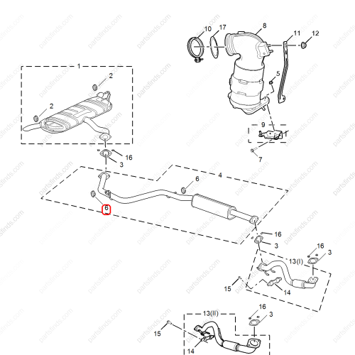 MG Exhaust pipe hanger OEM 10274763 FOR  MG6 MG5 MG GT