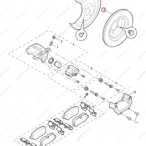 MG Brake disc OEM 10053489 FOR  MG6