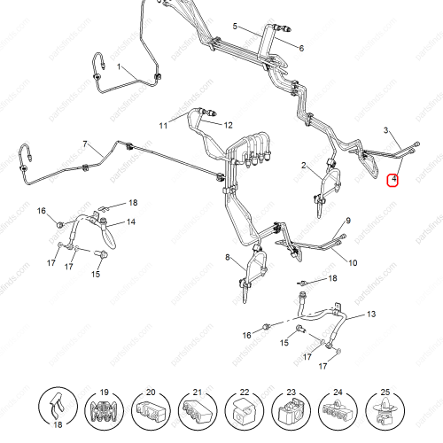 MG Brake fluid pipe OEM 10996988 FOR  MG5