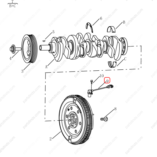 GEELY Crankshaft position sensor OEM 1016053347 FOR  Emgrand GT