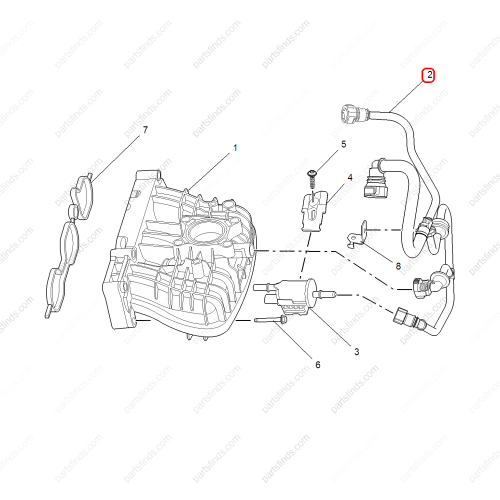 MG Activated carbon canister ventilation pipe OEM 10297479 FOR  MG ZS