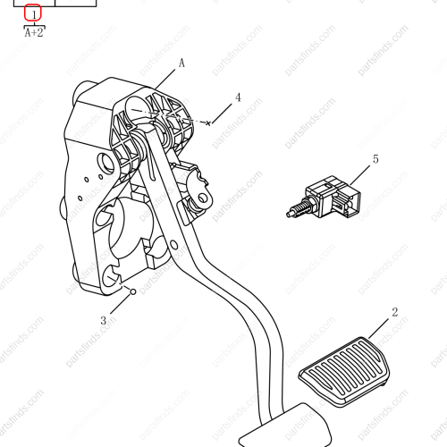 GEELY Brake pedal OEM 4076015800 / 1014026503 FOR  Binrui