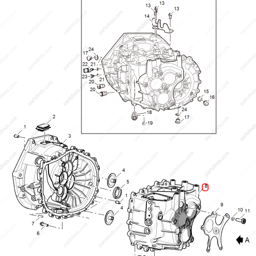 MG Transmission housing OEM 10021501 FOR  MG350 MG5