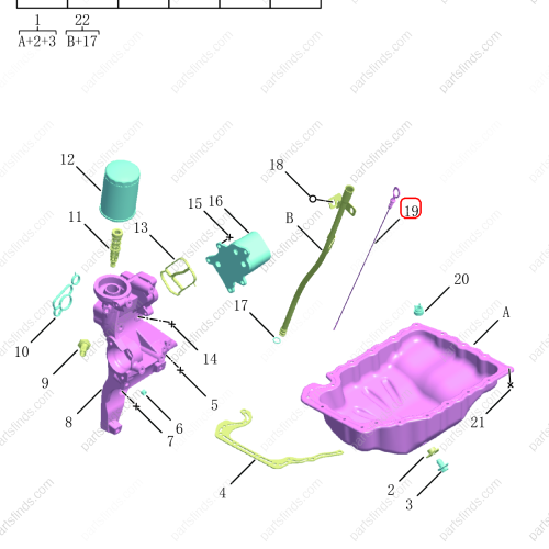 GEELY Oil dipstick OEM 1056029300 / 1116051115 FOR  OKAVANGO