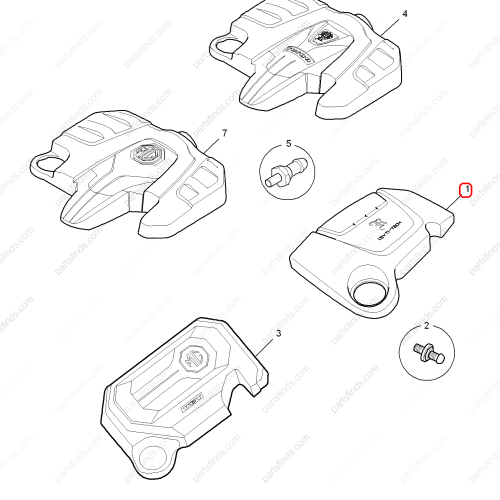 MG Engine upper trim panel OEM 10016993 FOR  MG350