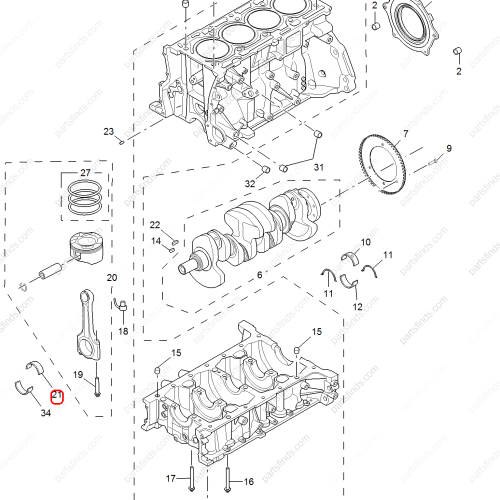 MG Connecting Rod Bearing OEM 10059844 FOR  RX8 MG HS