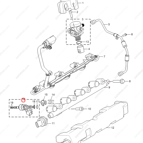 MG Fuel injector OEM 10601031 FOR  MG5