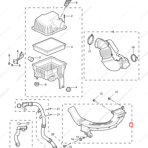 MG Air Intake Hose OEM 10229998 FOR  MG ZS