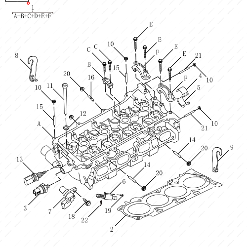 GEELY Cylinder head OEM 1025006000 / 1016055083 FOR  Emgrand GT