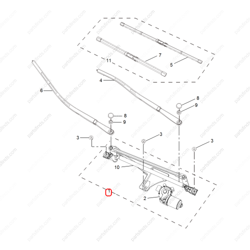 MG Wiper linkage motor assembly OEM 50012347 FOR  MG350